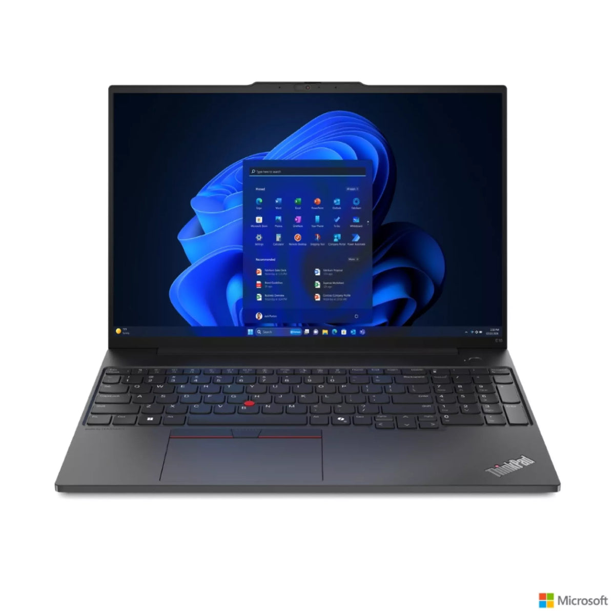 Lenovo ThinkPad E16 Gen 2 Intel Core Ultra U5, 8GB, 512GB SSD, 16Inch Full HD, Intel Integrated Graphics, No Windows, Black Laptop