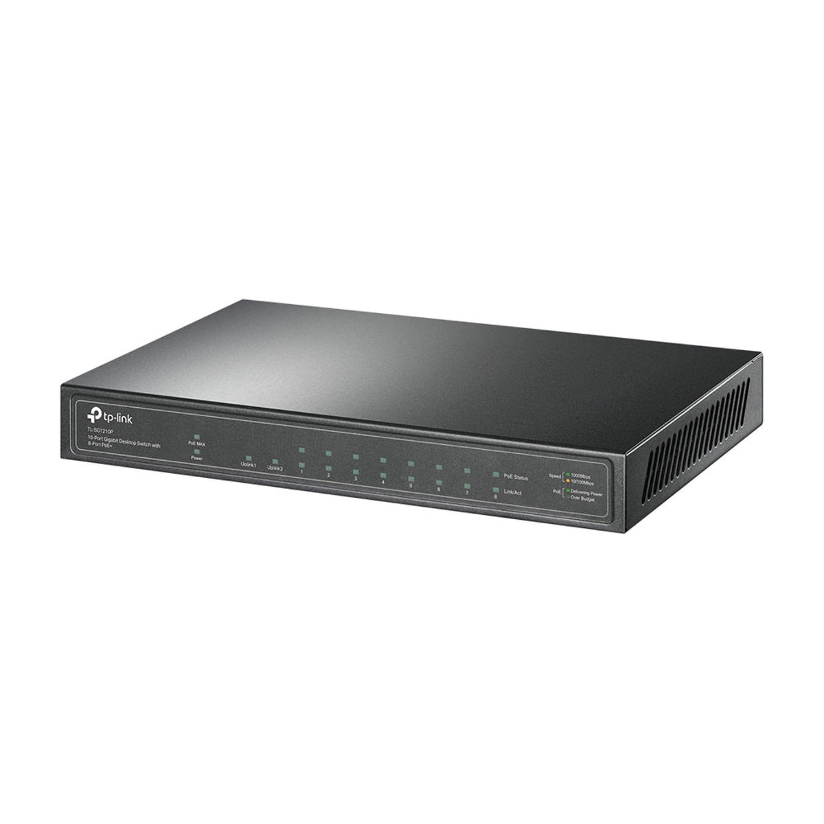 TP-Link 10-Port Gigabit Desktop Switch with 8-Port PoE+, TL-SG1210P