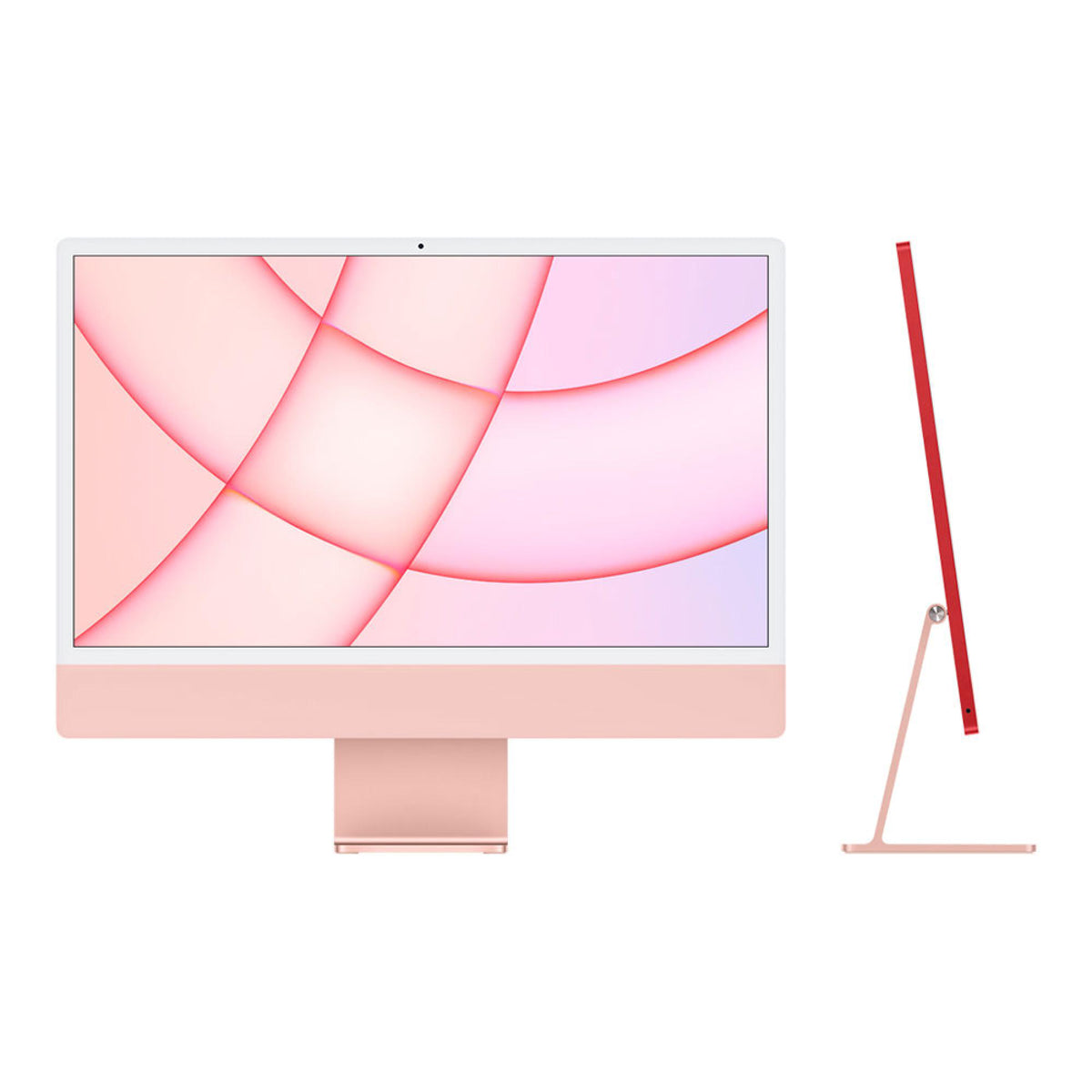 Apple iMac 24 Inch 2021, Apple M1 Chip 8 Core GPU, 8GB RAM, 512GB Storage, 4.5K Retina Display, Pink MGPN3