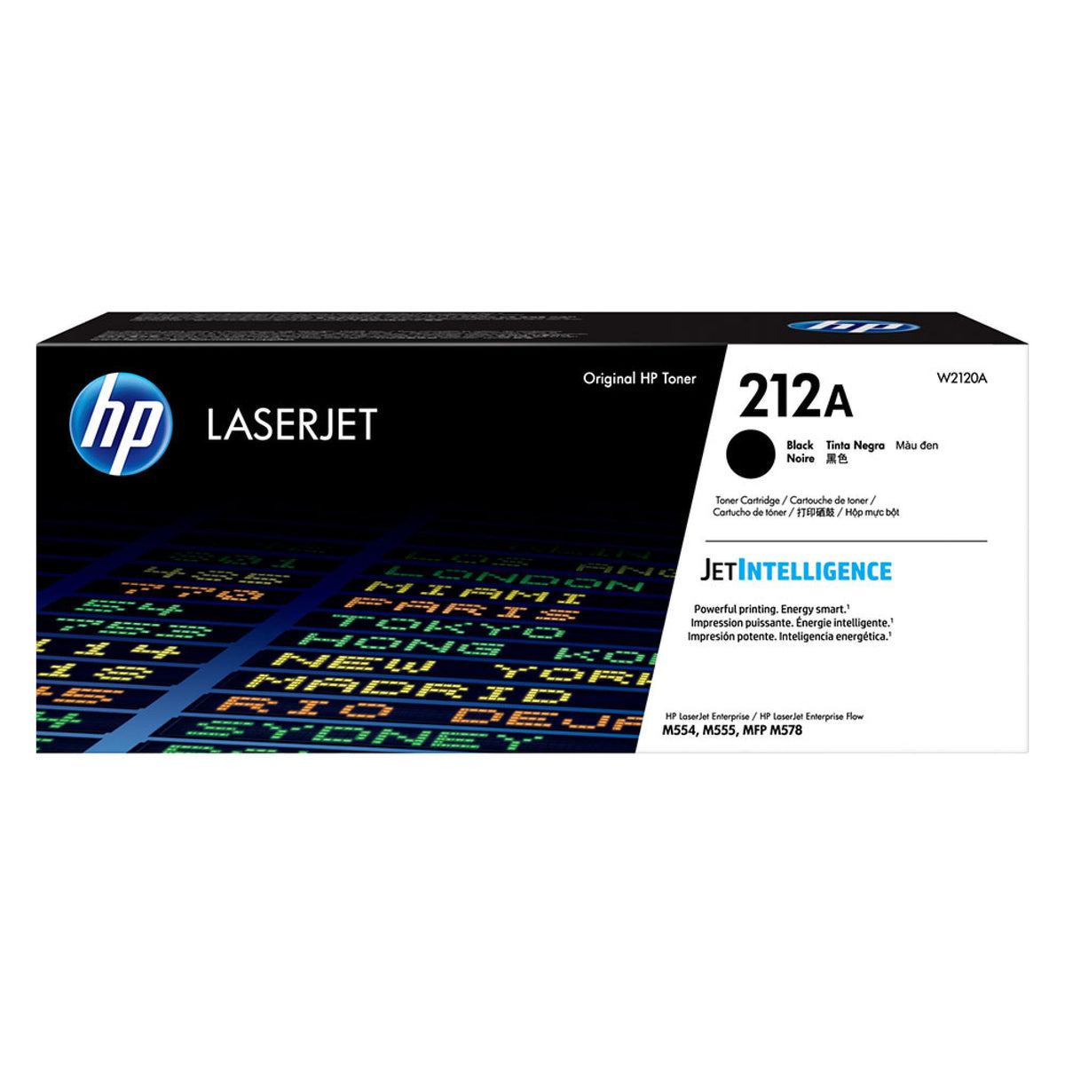 HP 212A Black Original LaserJet Toner Cartridge, W2120A