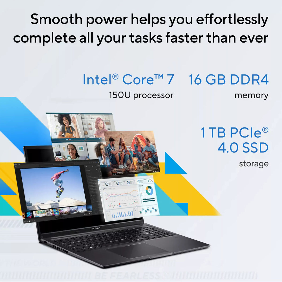 Asus VivoBook X1605VAP-MB048W Intel Core I7 N150U 16GB 1TB SSD 16 Inch WUXGA Display Windows 11 Home, Silver Laptop