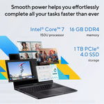 Asus VivoBook X1605VAP-MB048W Intel Core I7 N150U 16GB 1TB SSD 16 Inch WUXGA Display Windows 11 Home, Silver Laptop