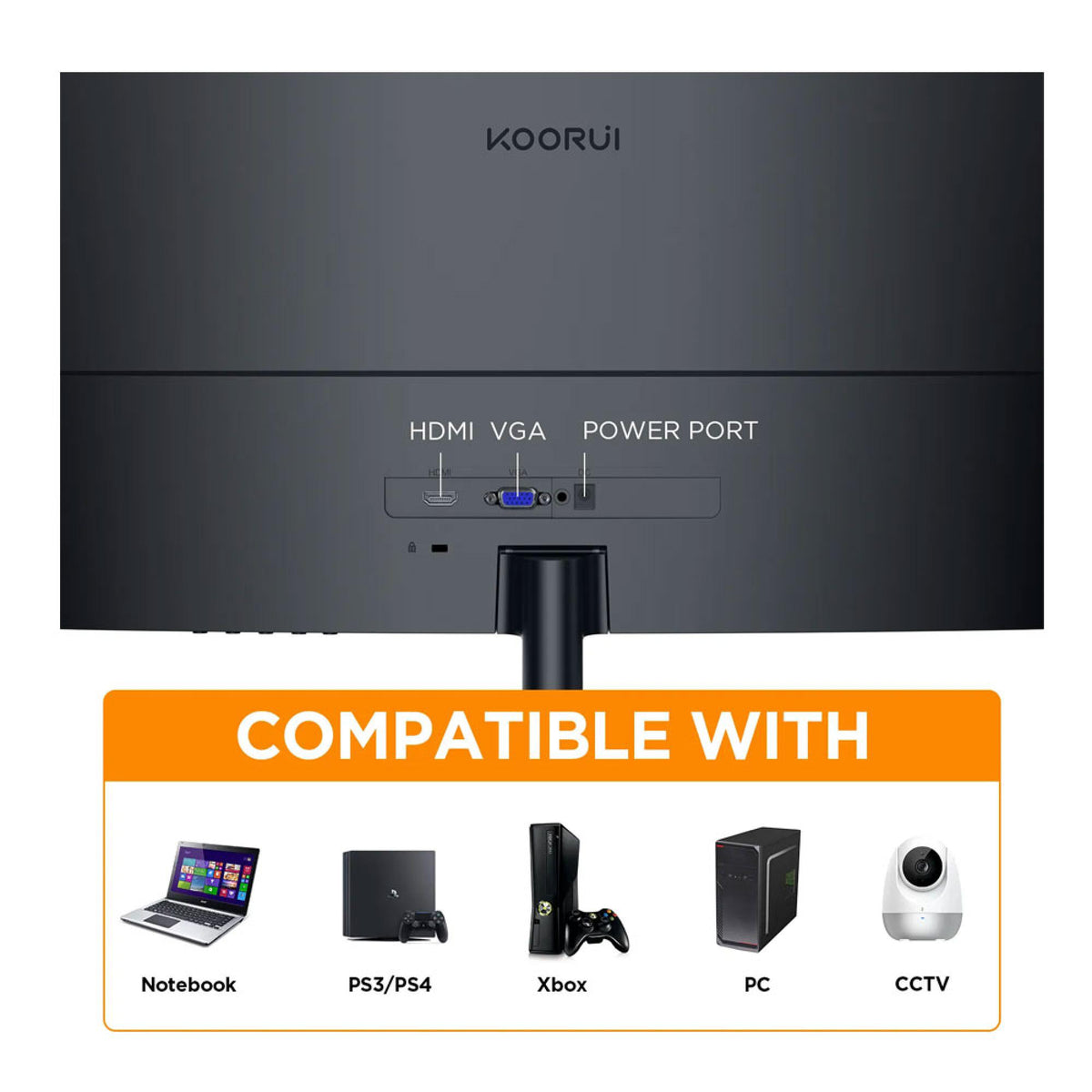 Koorui 24N5C 24 Inch Curved Screen Full HD Business Monitor