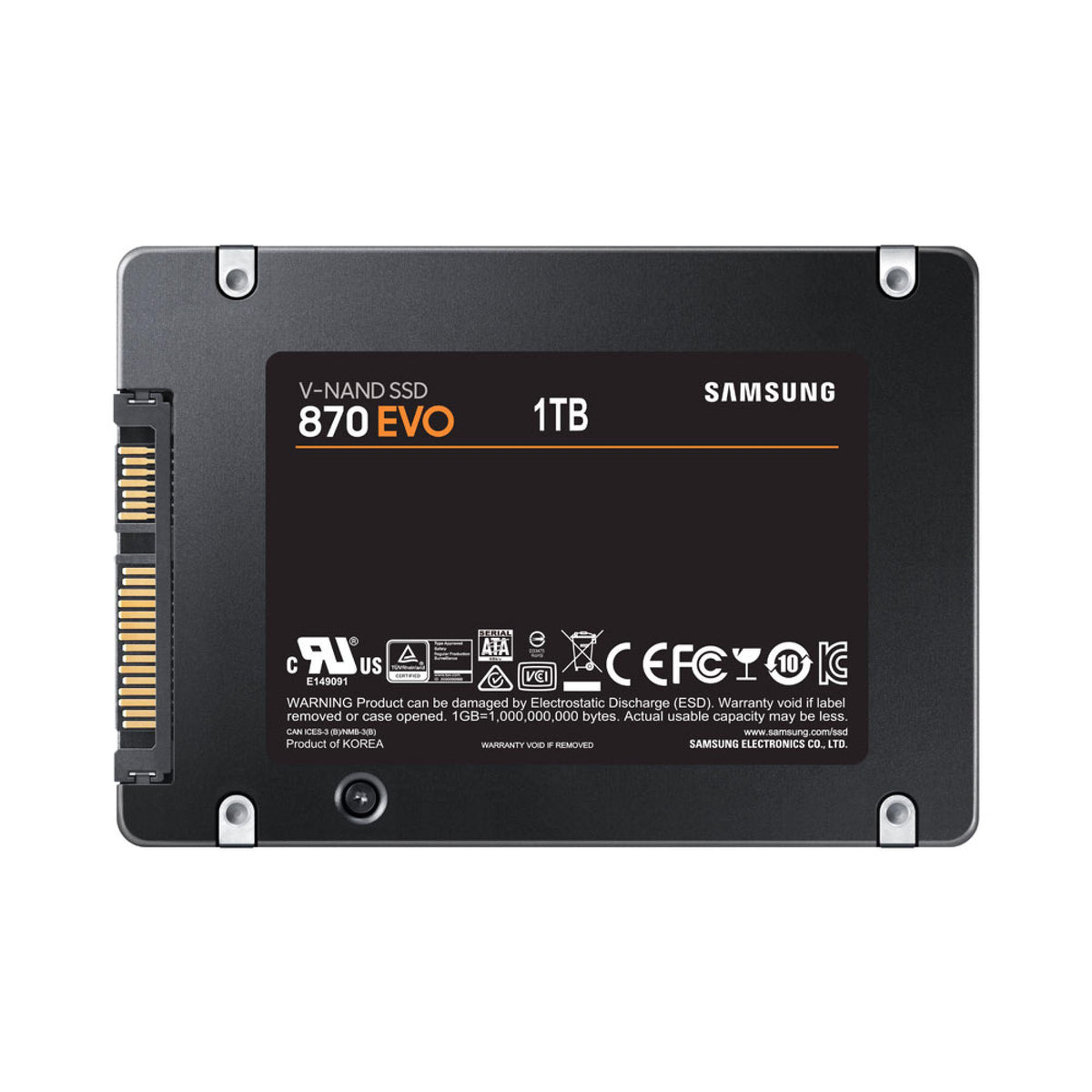 Samsung 870 EVO 1TB 2.5 inch SATA Internal SSD