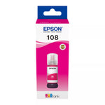 Epson 108 EcoTank Magenta ink Bottle, C13T09C34A