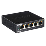 D-Link 5 Port Gigabit Unmanaged Metal Desktop Switch, DGS-105