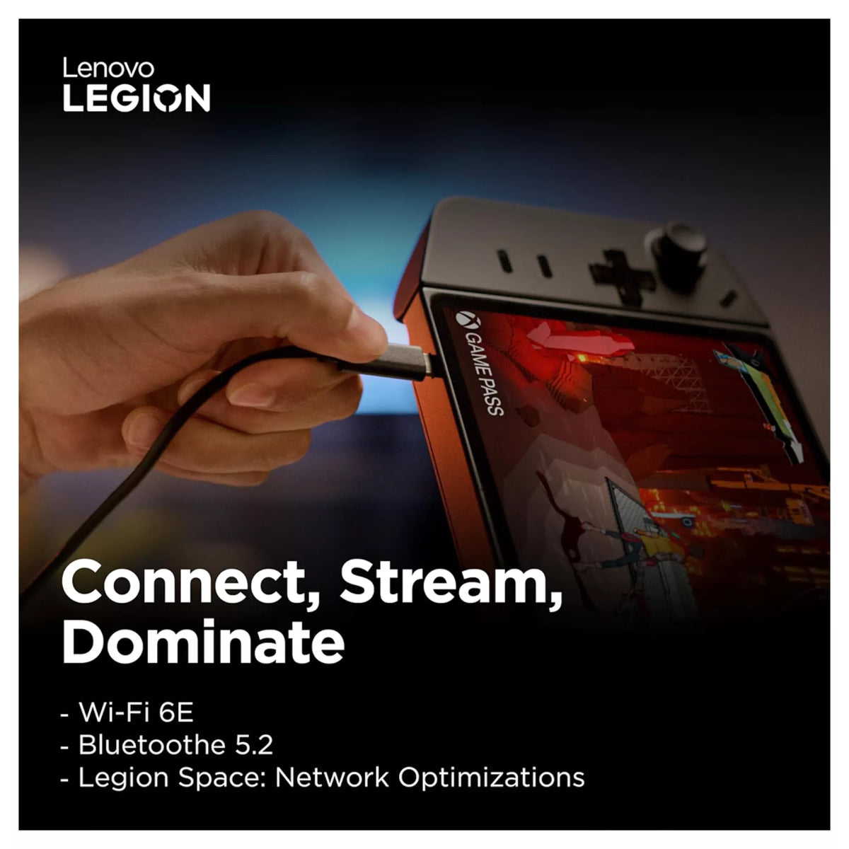 Lenovo Legion Go 8APU1 AMD Ryzen Z1 Extreme 8.8Inch 16GB 512GB SSD WQXGA Touch Windows 11 Home, Black Handheld Gaming Console