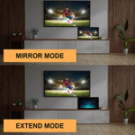 Mowsil HDMI to VGA Cable – 1080p@60Hz, Gold-Plated Connectors, Durable Design, Compatible with PC, Laptop