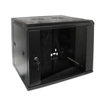 9U 600 x 450 Wall Mount Rack Single Section Cabinet with Fan