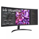 LG 34 Inch Curved UltraWide Monitor QHD IPS Display Gaming Monitor, 34WQ60C-B
