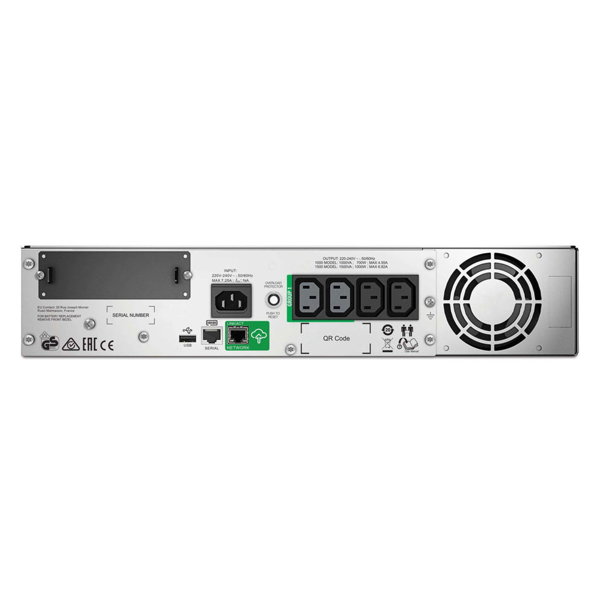 APC Smart UPS 1000VA LCD RM 2U 230V with SmartConnect - SMT1000RMI2UC