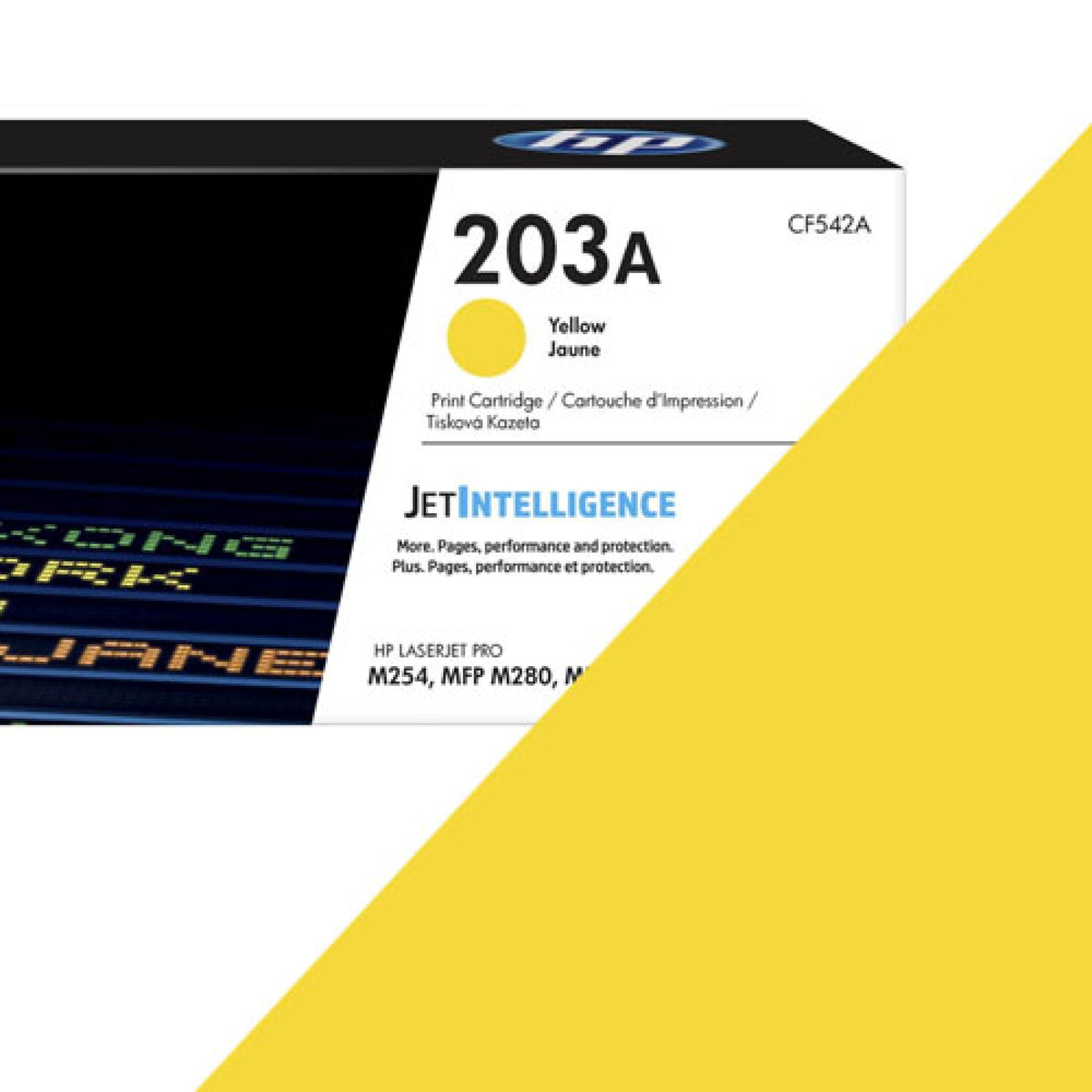 HP 203A Yellow Original LaserJet Toner Cartridge - CF542A