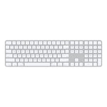 Apple Magic Keyboard with Touch ID and Numeric Keypad, Silver with White Keys English, MK2C3LL/A