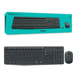 Logitech MK295 Silent Keyboard Mouse Combo, Black