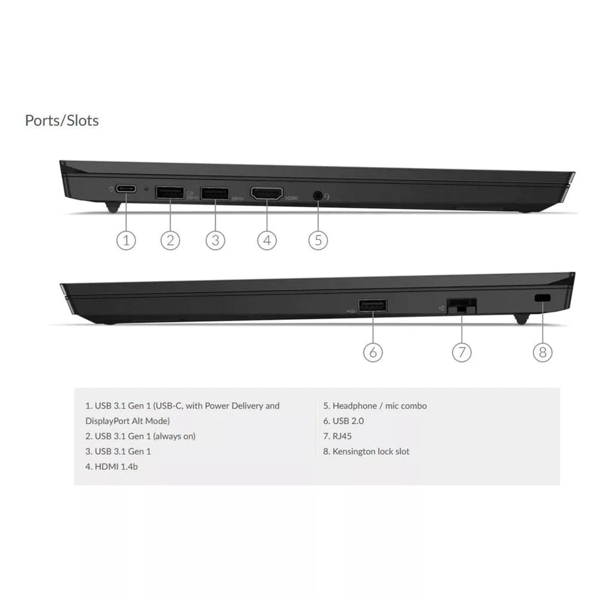 Lenovo ThinkPad E15 G4 - 21E6000QGR Intel Core i5 1235U8GB 512GB SSD 15.6Inch WUXGA Windows 11 Pro, Black Laptop