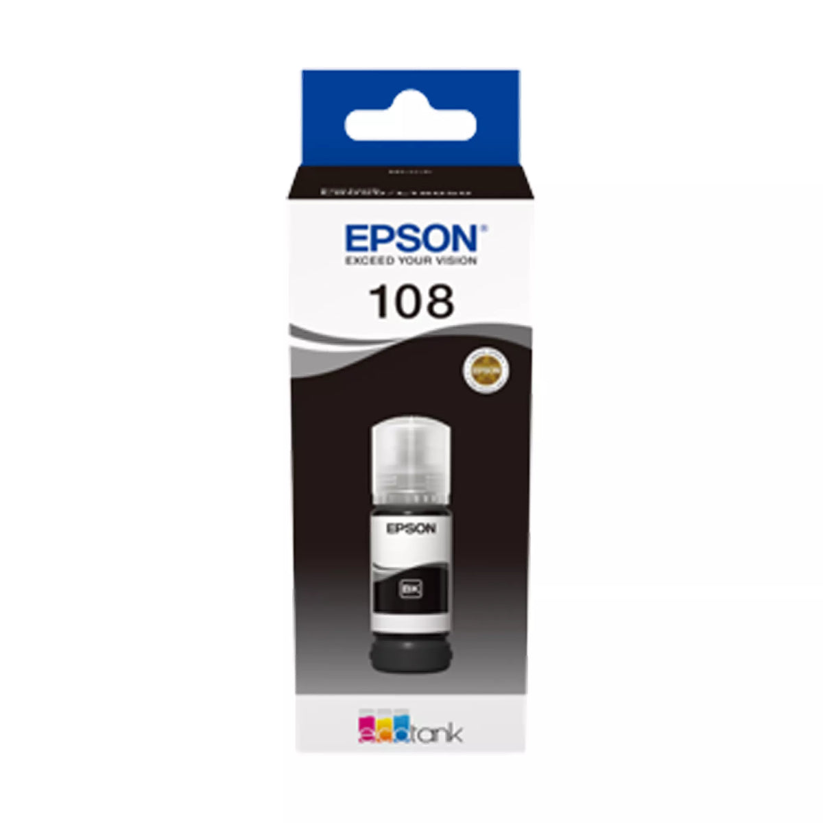Epson 108 EcoTank Black ink Bottle, C13T09C14A