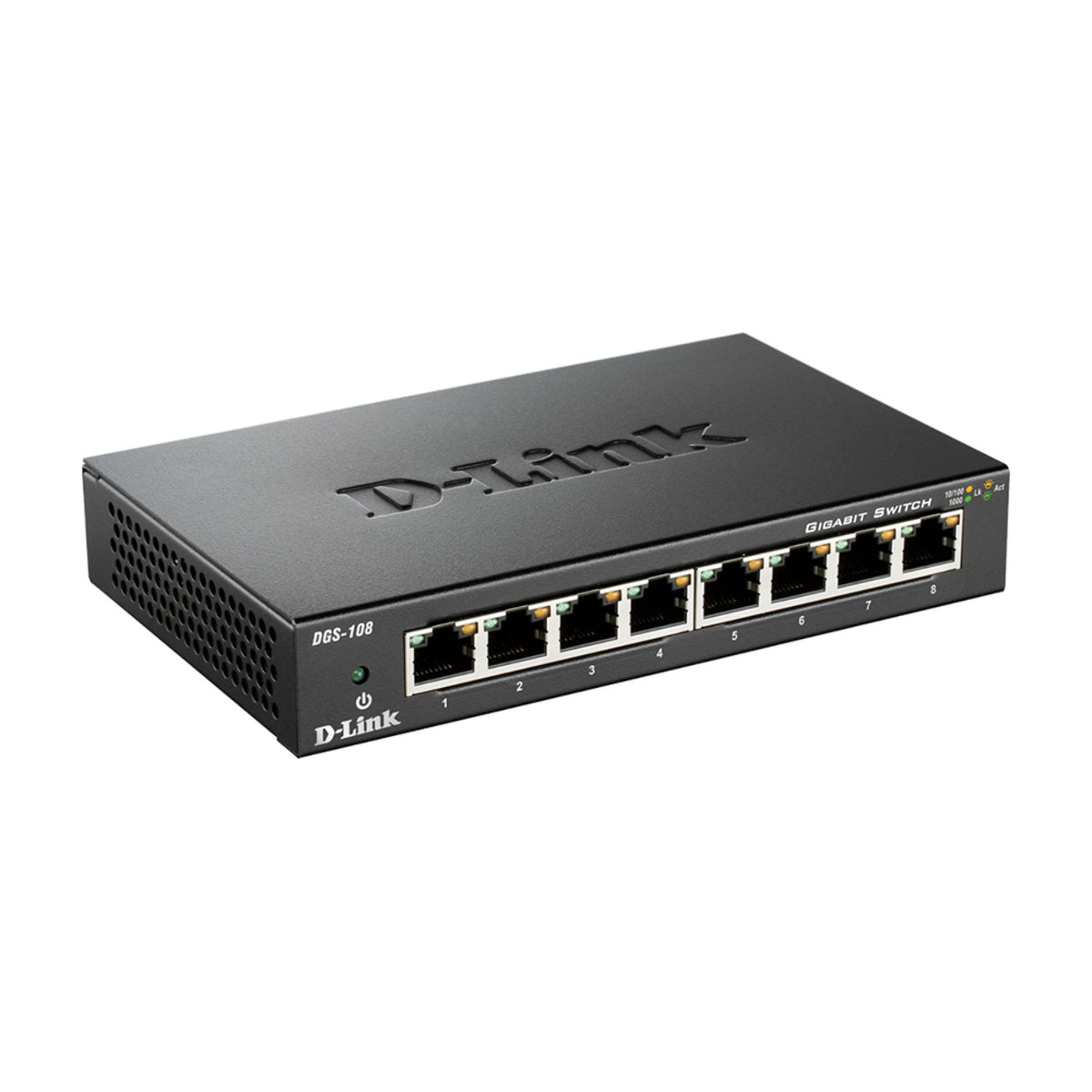 D-Link 8Port Gigabit Unmanaged Desktop Switch - DGS-108