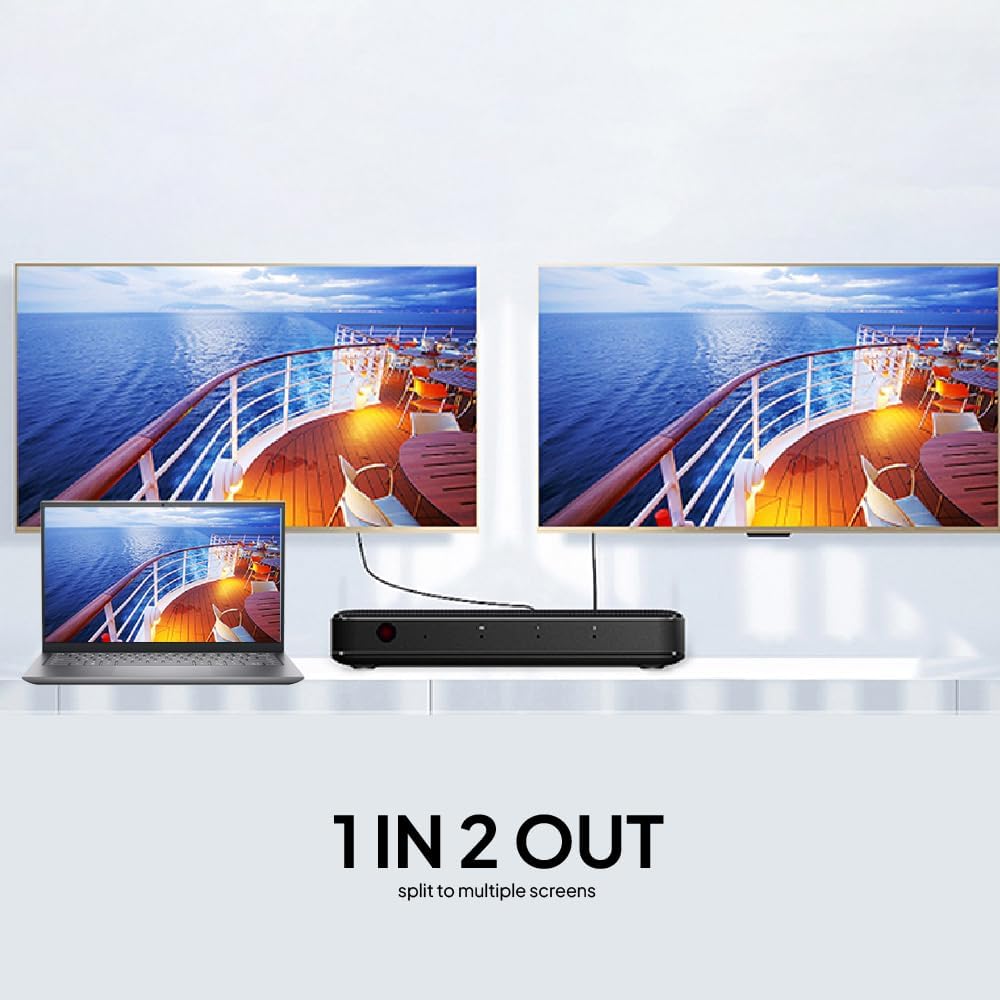 Mowsil HDMI Splitter 1x2 PORT 4K@ 30Hz 