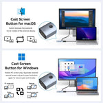 buy Mowsil 6-in-1 USB-C Hub Docking Station 