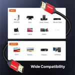 Mowsil HDMI 1.4 Cable | 4K@30Hz, 1080p@60Hz, 10.8Gbps High Speed, 3D, DTS:X, Gold-Plated | TV PC PS5 Monitor