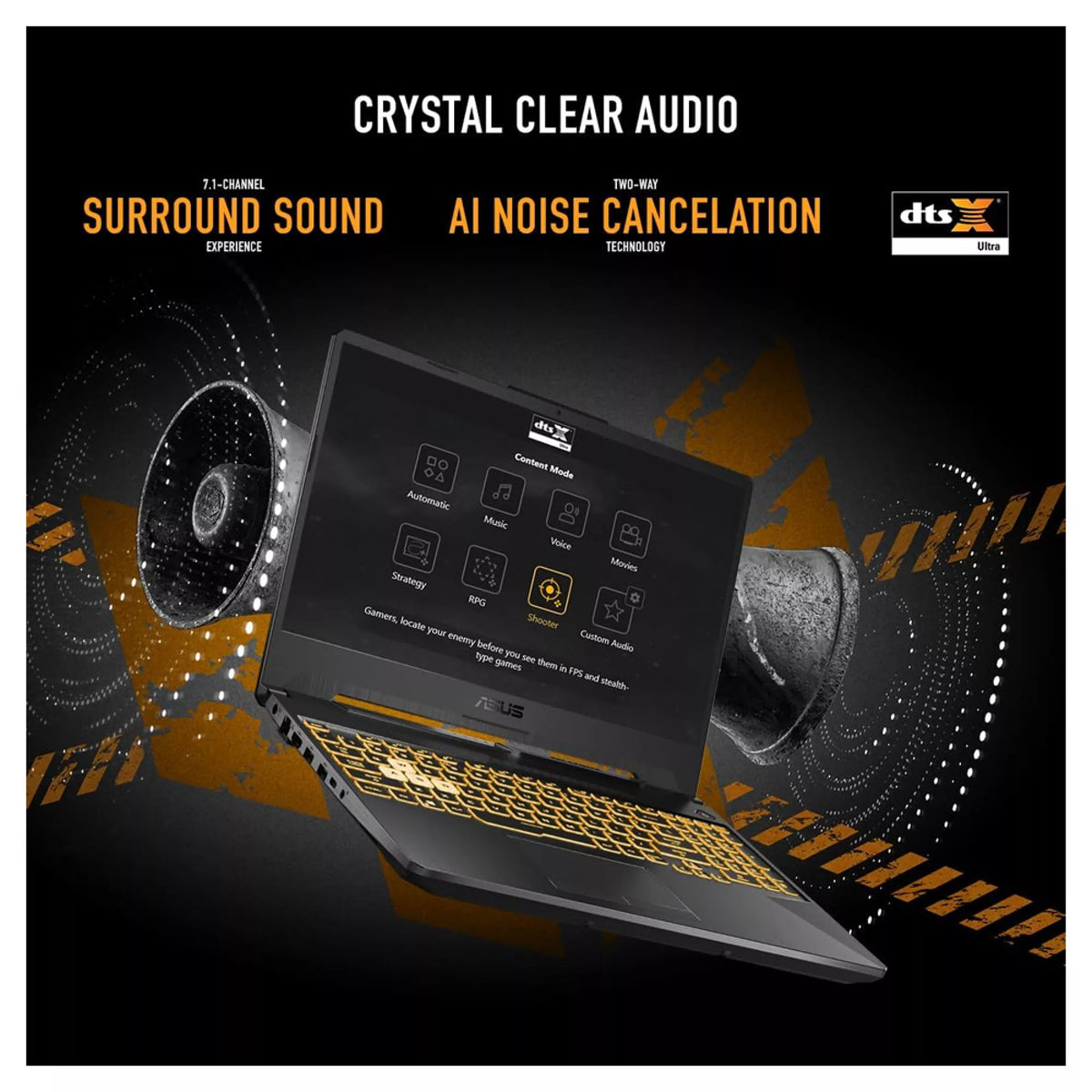 ASUS TUF GAMING F15 FX506HE-HN018W Intel Core I7 11800H 8GB 512GB SSD 15.6Inch Full HD Windows 11 Home,Black Laptop