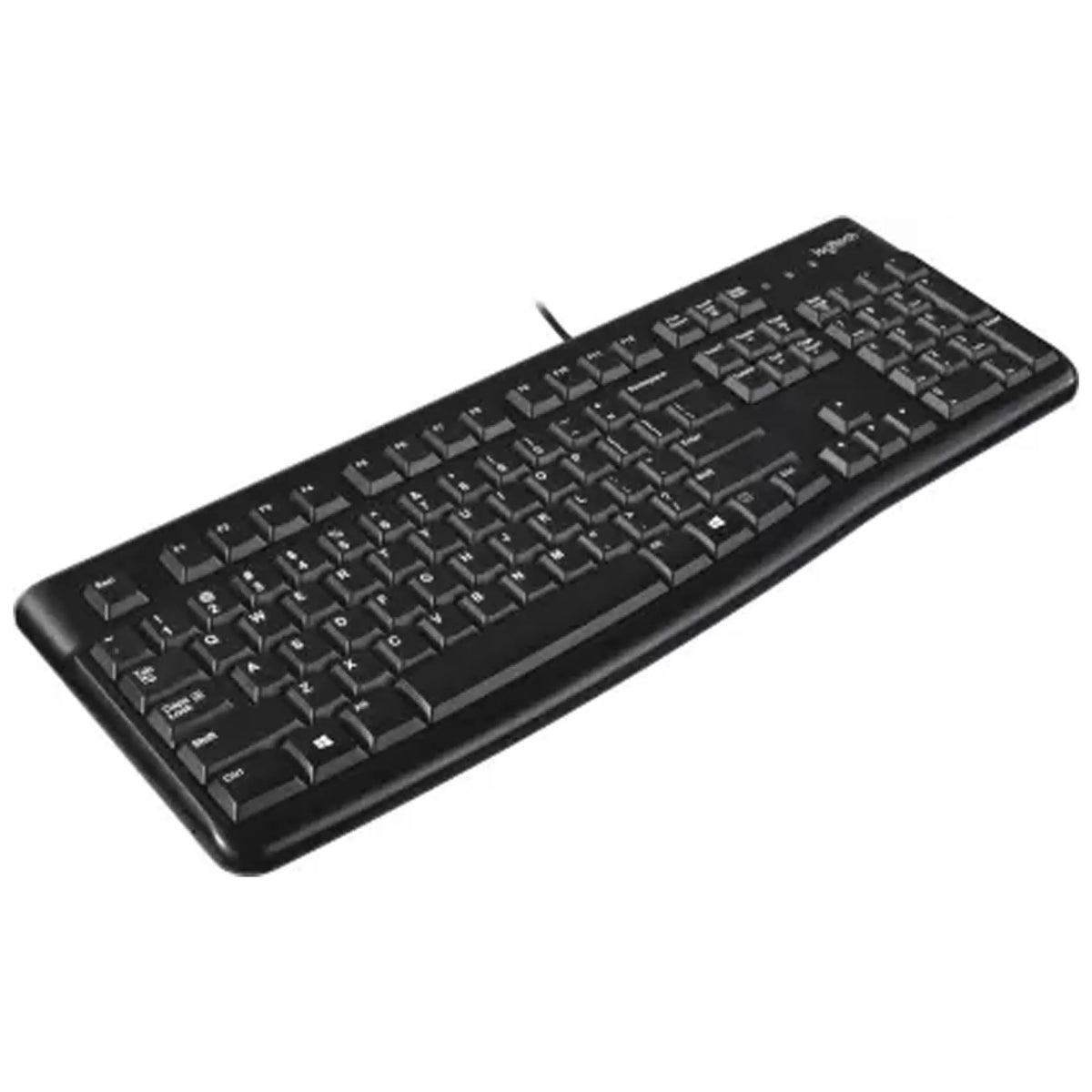 Logitech K120 USB Wired Keyboard, Black