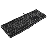 Logitech K120 USB Wired Keyboard, Black