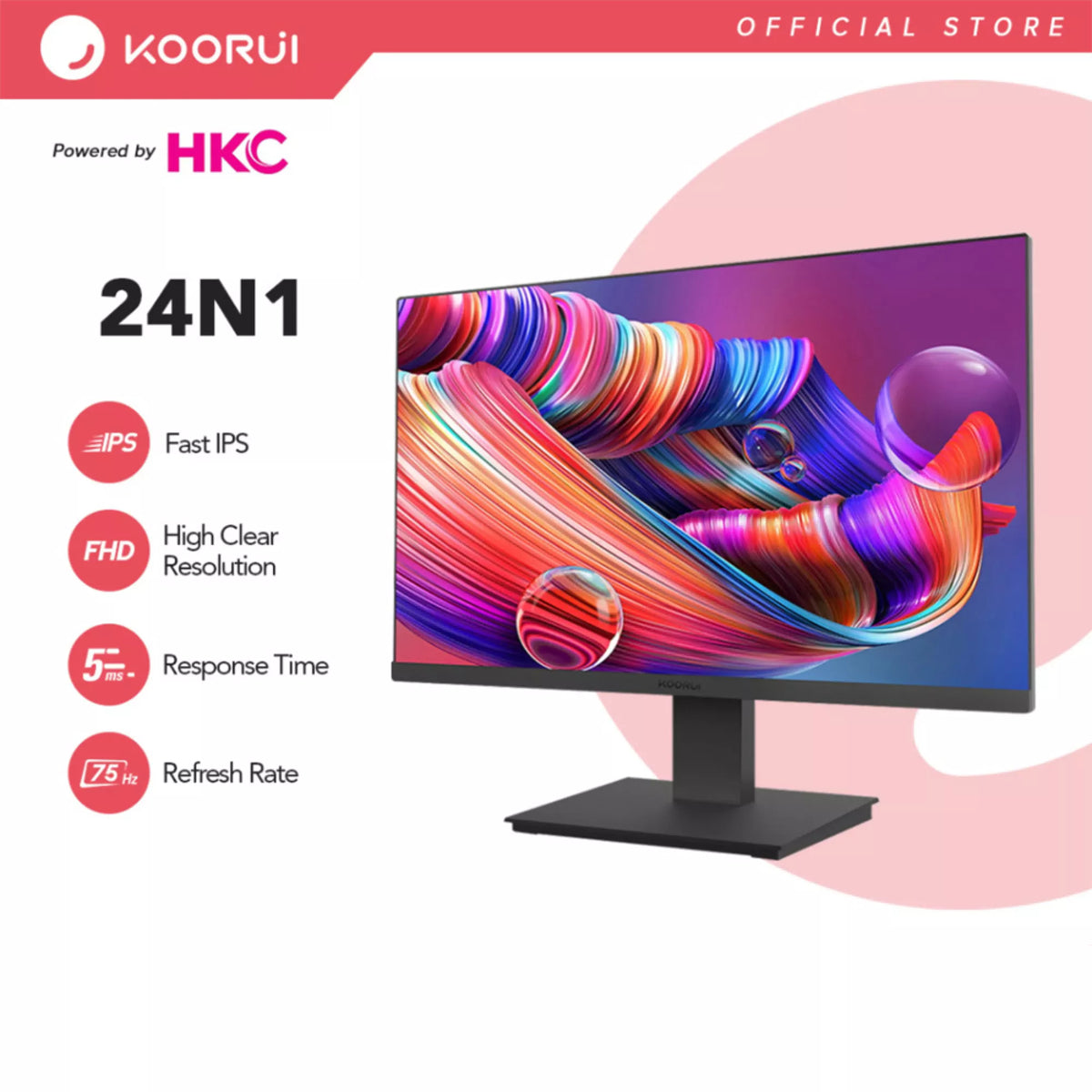 Koorui 24N1 23.8 Inch IPS Full HD 75Hz Business Monitor