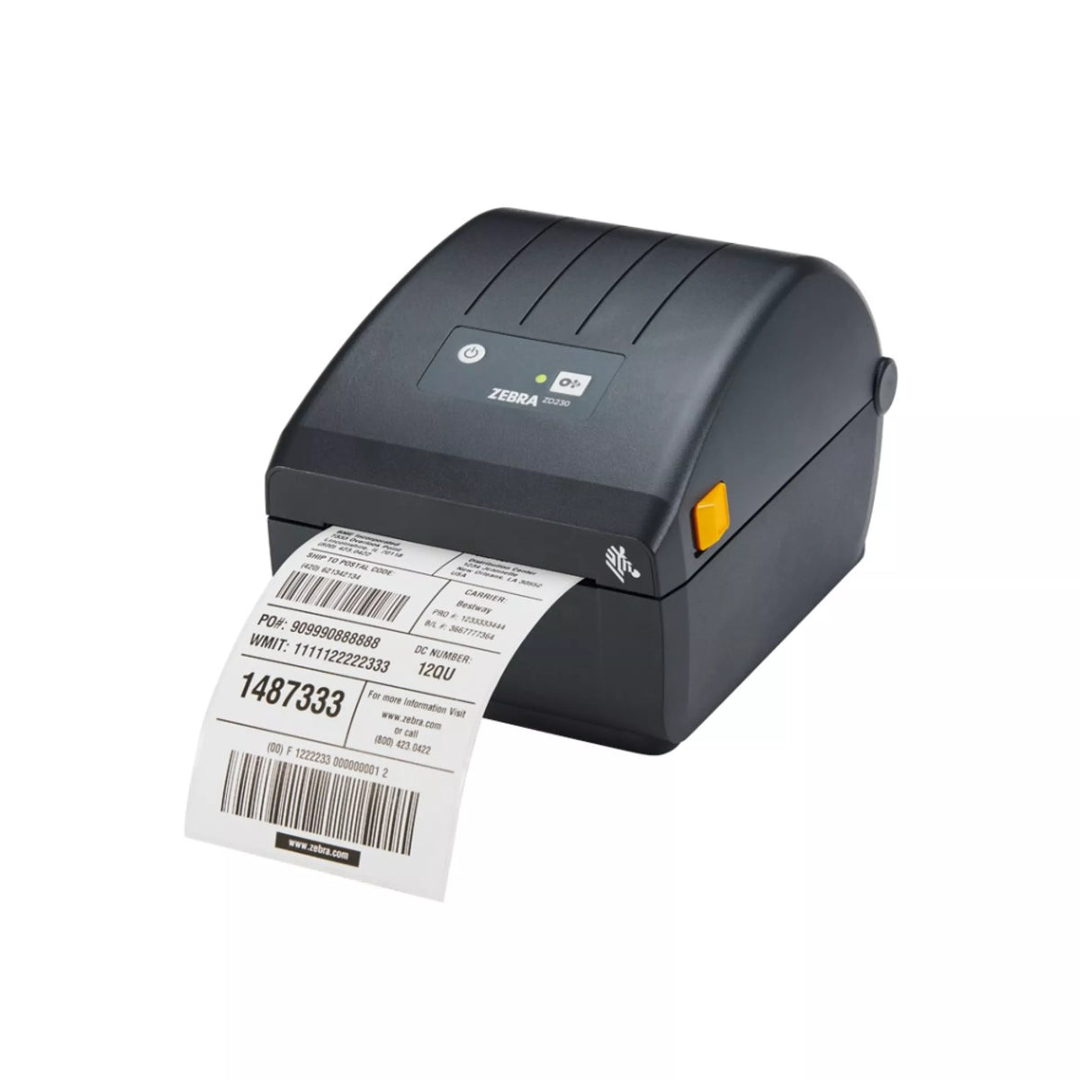Zebra Thermal Printer ZD230 203DPI, EPLII, ZPLII,USB, Ethernet -Black