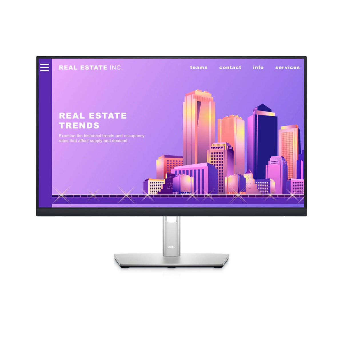 Dell P2422H 24 Inch FHD 60 Hz Adjustable Stand Monitor