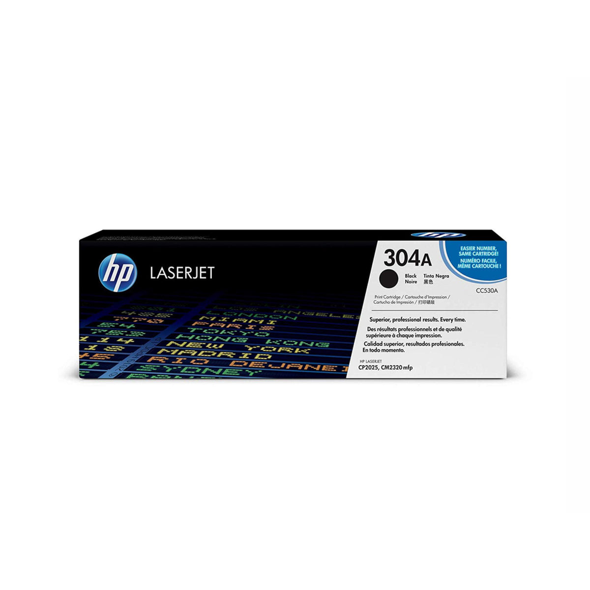 HP 304A Black Original LaserJet Toner Cartridge - CC530A