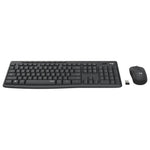 Logitech MK295 Silent Keyboard Mouse Combo, Black