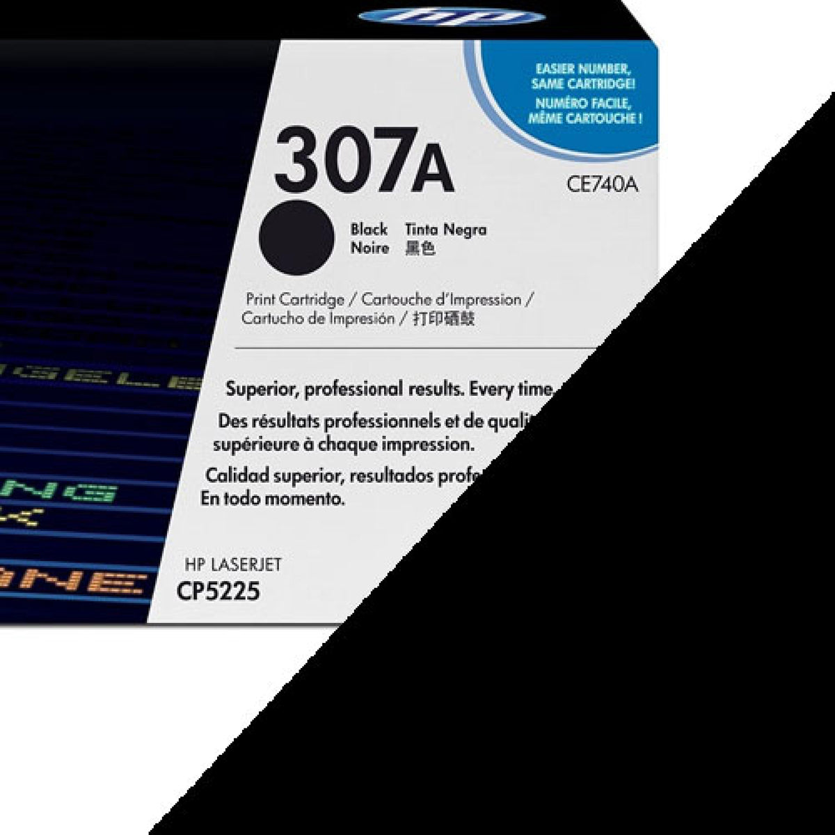 HP 307A Black Original LaserJet Toner Cartridge - CE740A