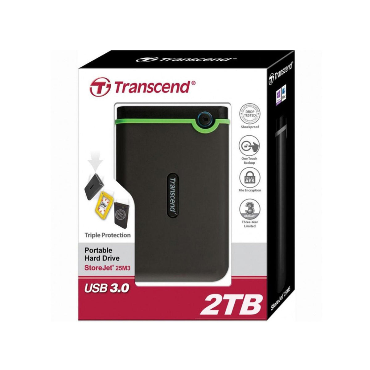 Transcend 2TB StoreJet External Hard Drive