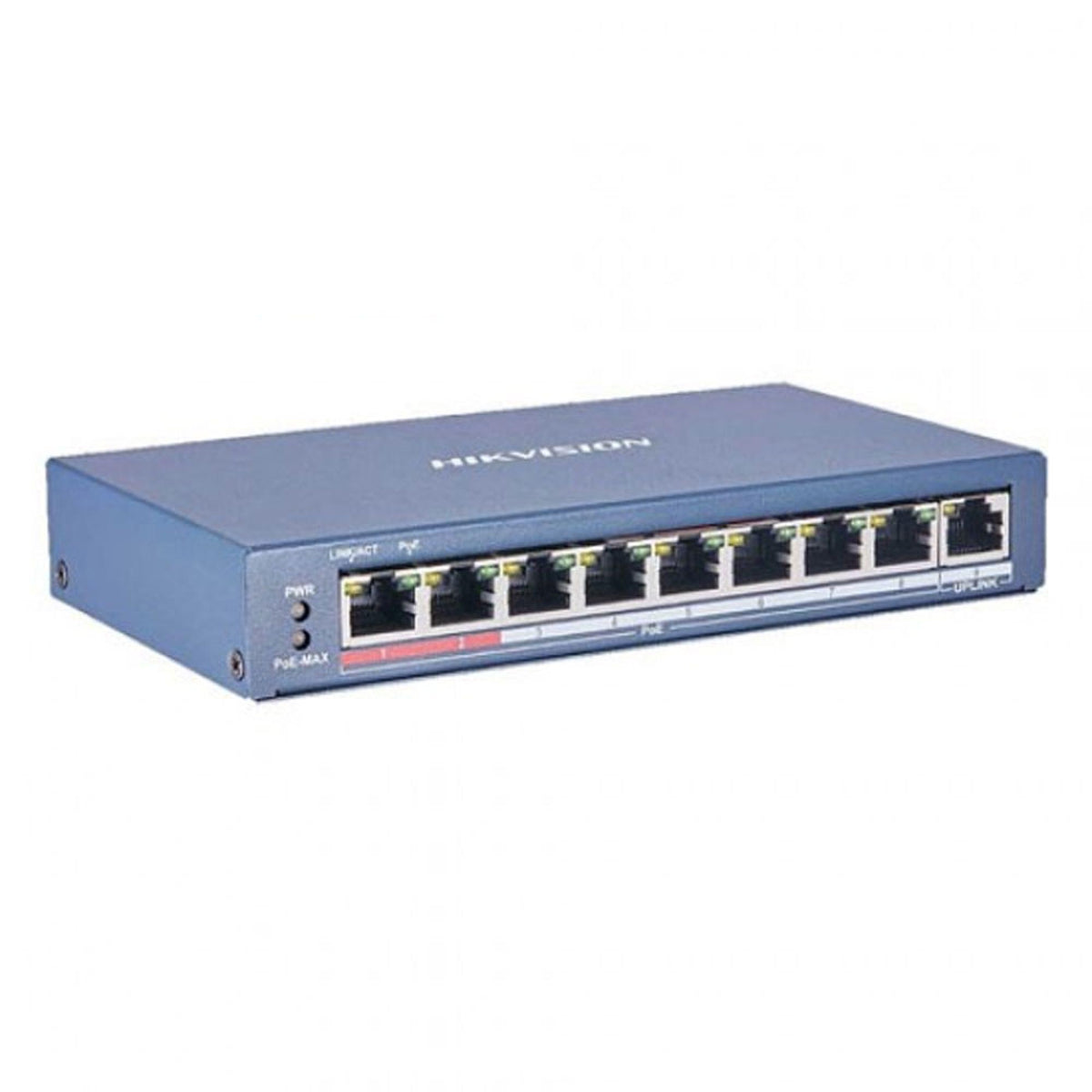 Hikvision DS-3E0109P-EMB 8 Port Fast Ethernet Unmanaged POE Switch