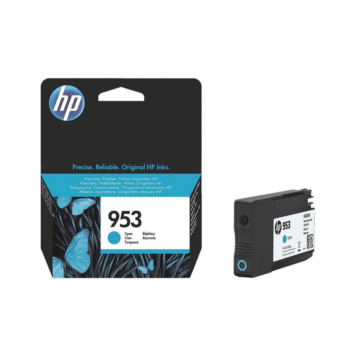 HP 953 Cyan Original Ink Cartridge F6U12AE