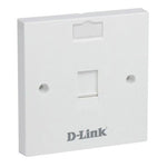 D-Link Single Faceplate with Shutter, NFP-0WHI11