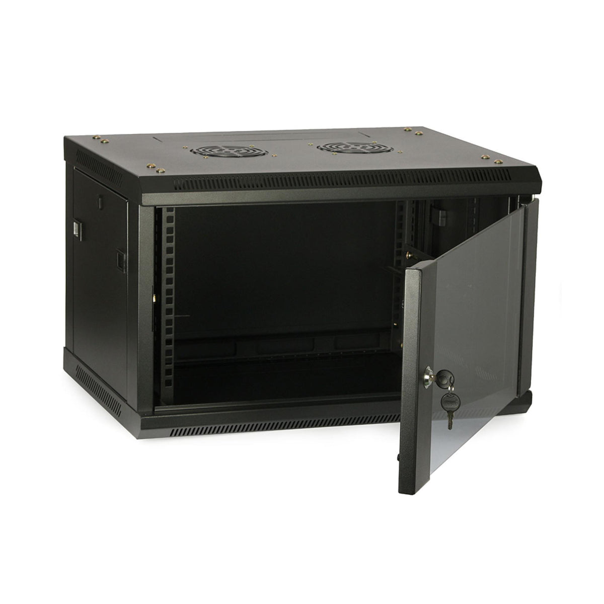 6U 600 x 600 Wall Mount Rack Single Section Cabinet with Fan
