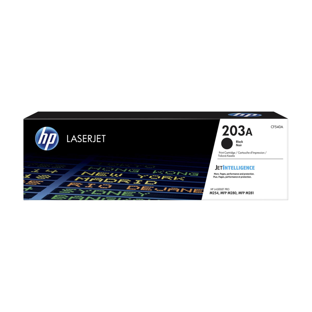 HP 203A Original LaserJet Toner Cartridge, Black - CF540A
