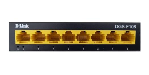 D-Link 8 Port Gigabit Desktop Unmanaged Switch - DGS-F108