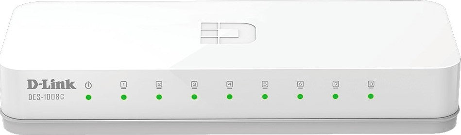 D-Link 8Port Unmanaged Switch DES-1008C White