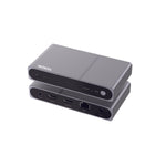 Mowsil HDMI KVM Extender over Cat6 Ethernet, 120M Long-Distance HDMI Transmission, USB-A & USB-C Keyboard & Mouse Sharing, IR Remote Control, One-to-Many Up to 253 Receivers