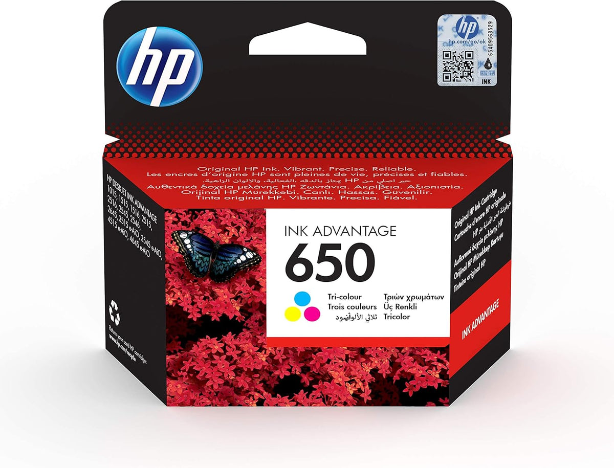 HP 652 Ink Advantage Cartridge Black - F6V25AE