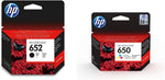 HP 652 Ink Advantage Cartridge Black - F6V25AE