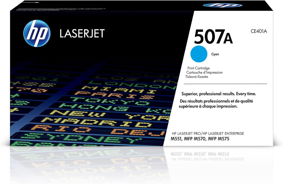 HP 507A Cyan Original LaserJet Toner Cartridge - CE401A