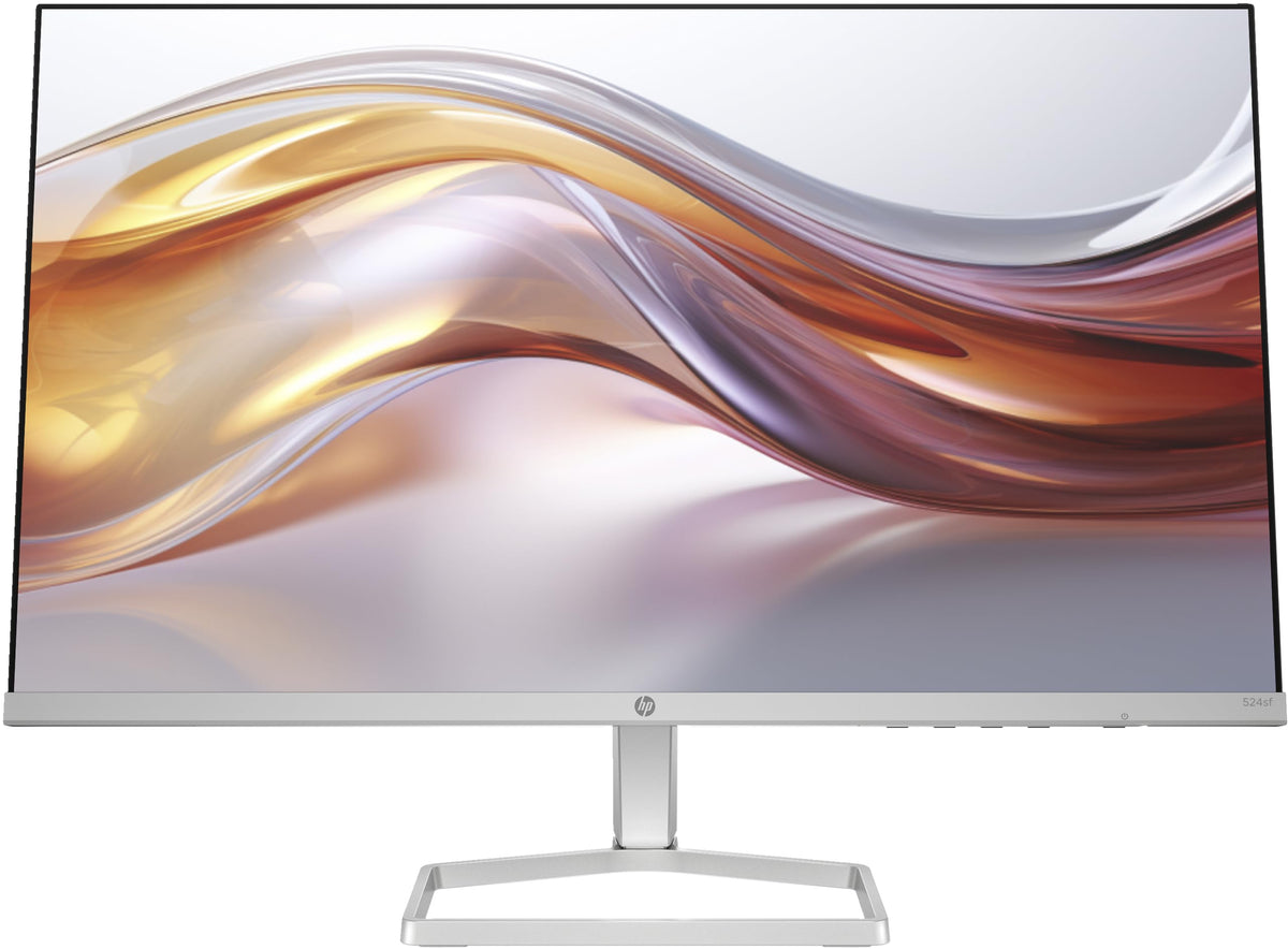 شاشة HP Series 5 524SF مقاس 23.8 بوصة عالية الدقة بالكامل، فضية