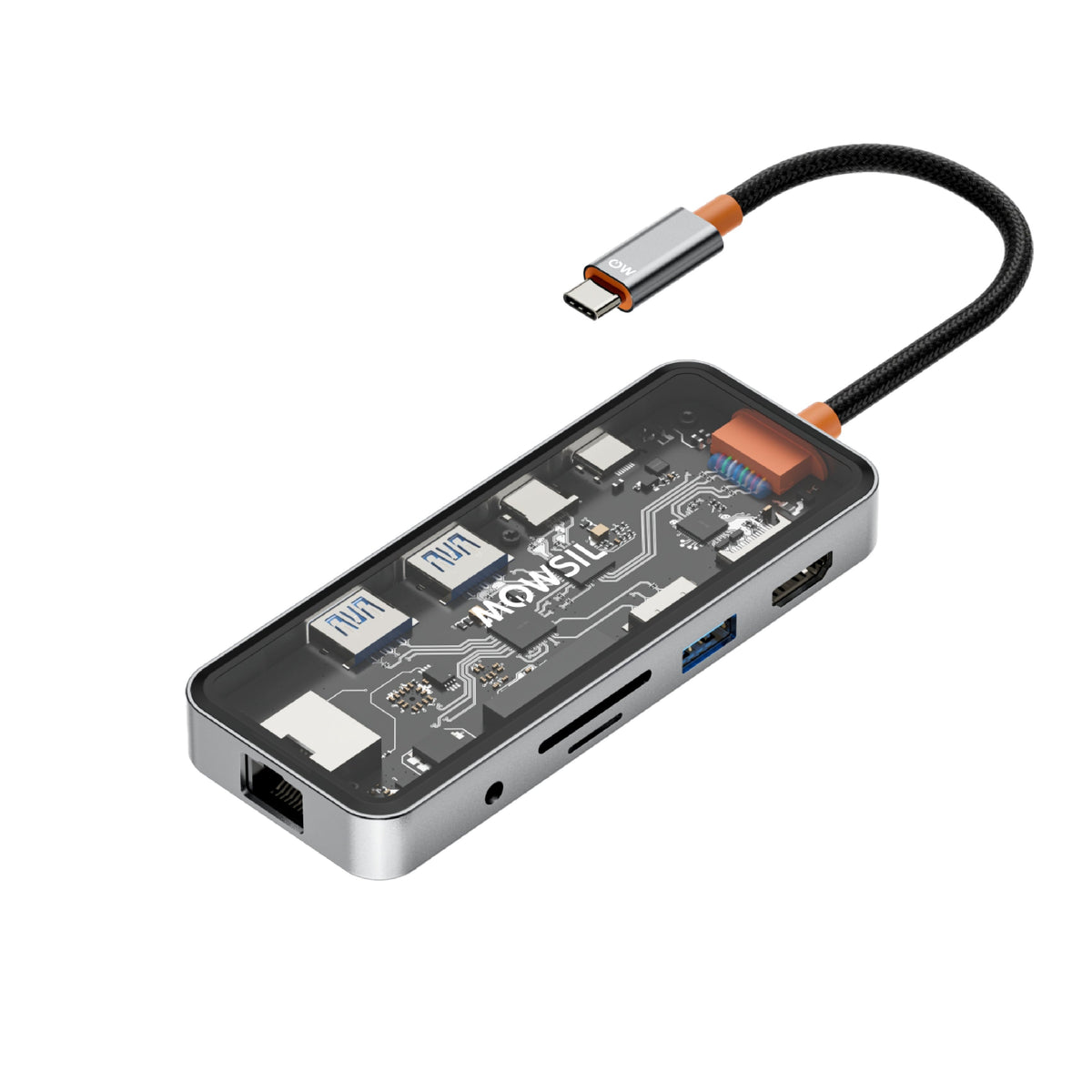 Mowsil 10-in-1 USB-C Hub Docking Station 