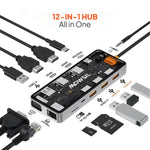 Mowsil USB-C Hub 12 IN 1 Type-C dubai