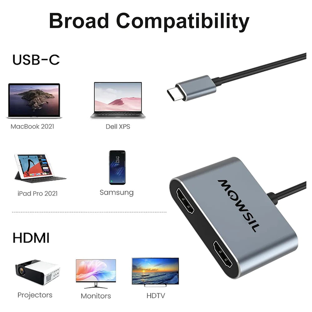 Mowsil Dual HDMI Converter 