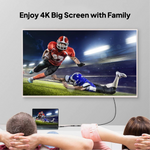 Mowsil DisplayPort to HDMI Adapter | 4K@60Hz, Gold-Plated, Aluminum Alloy, Plug & Play | Monitor TV Converter